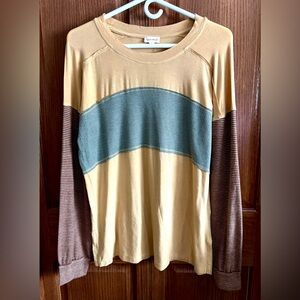 Colorblock Long Sleeve Top - New w/o Tags